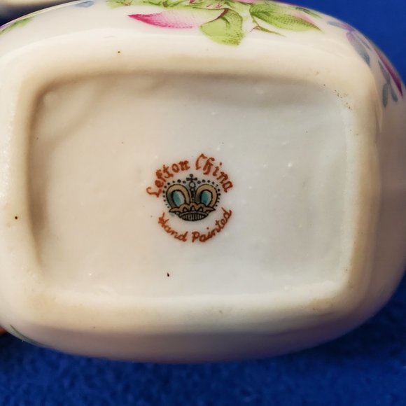 Vintage Cup and Saucer. Vintage Lefton Creamer and Sugar Bowl. - Picture 12 of 12